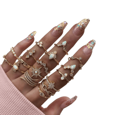 17 Pc Ring Set - Reinventing Glamour