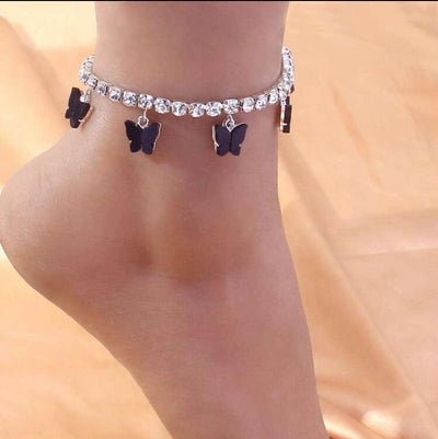 Black Butterfly “So Fly” Anklet 1 - Reinventing Glamour