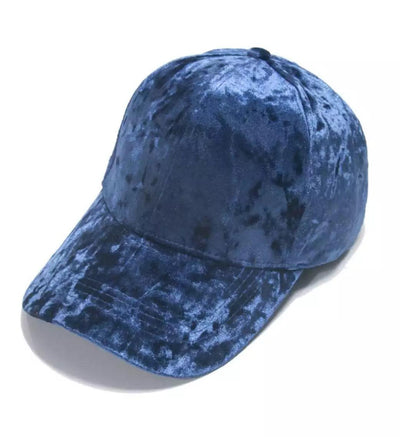 Blue Velvet Hat - Reinventing Glamour