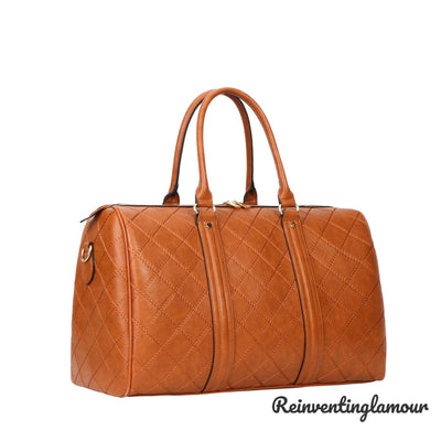 Brown “Travel” Duffle - Reinventing Glamour