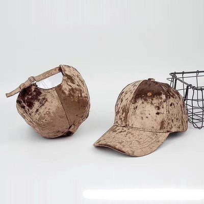 Brown Velvet Hat - Reinventing Glamour