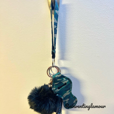 Trendy Camo “Safety” Keychain - Reinventing Glamour