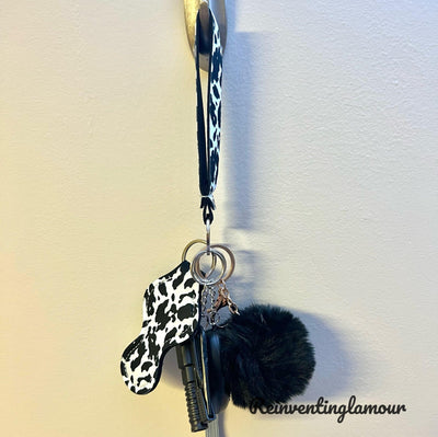 Trendy Cow “Safety” Keychain - Reinventing Glamour
