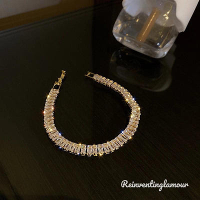 Faux Diamond Link Bracelet 1 - Reinventing Glamour
