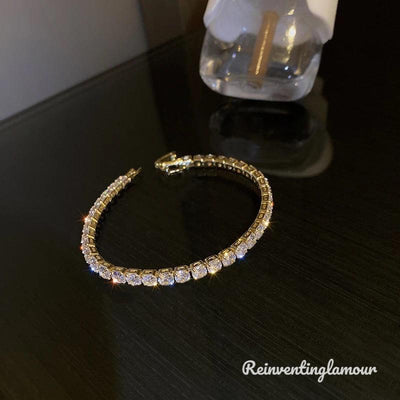 Faux Diamond Tennis Bracelet 3 - Reinventing Glamour