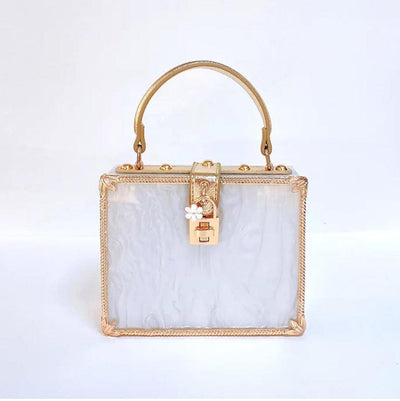 Pearl Box Handbag Unique Purse - Reinventing Glamour Handbag
