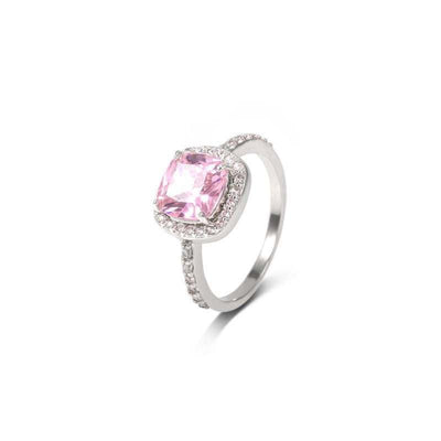 Pink “Promise” 925 Sterling Silver Ring - Reinventing Glamour