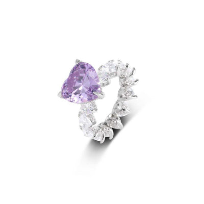 Purple “Princesa” 925 Sterling Silver Ring - Reinventing Glamour