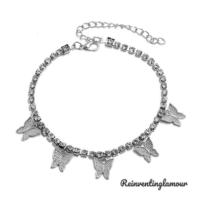 Silver Butterfly Anklet 8 - Reinventing Glamour