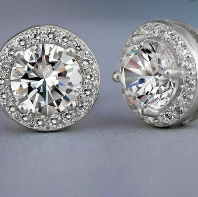 Silver Circle Earrings - Reinventing Glamour