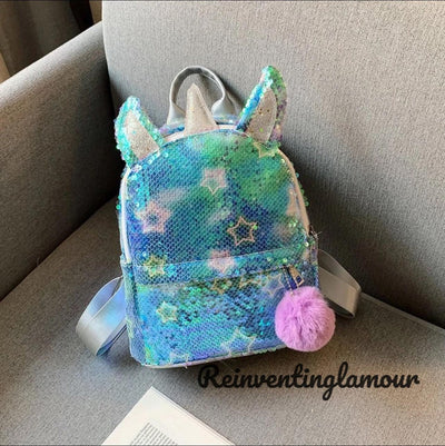 Sparkly Mini Unicorn Backpack - Reinventing Glamour