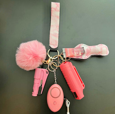 Strawberry Milkshake “Safety” Keychain - Reinventing Glamour