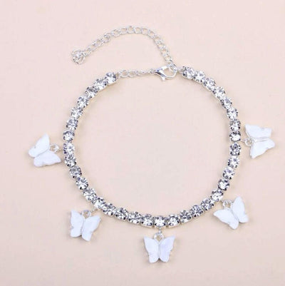 White butterfly “So Fly” Anklet 5 - Reinventing Glamour