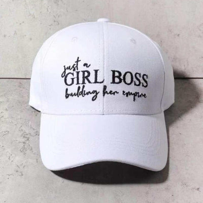 White “Girl Boss” Hat - Reinventing Glamour