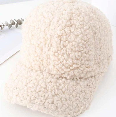 White “Sherpa” Hat - Reinventing Glamour