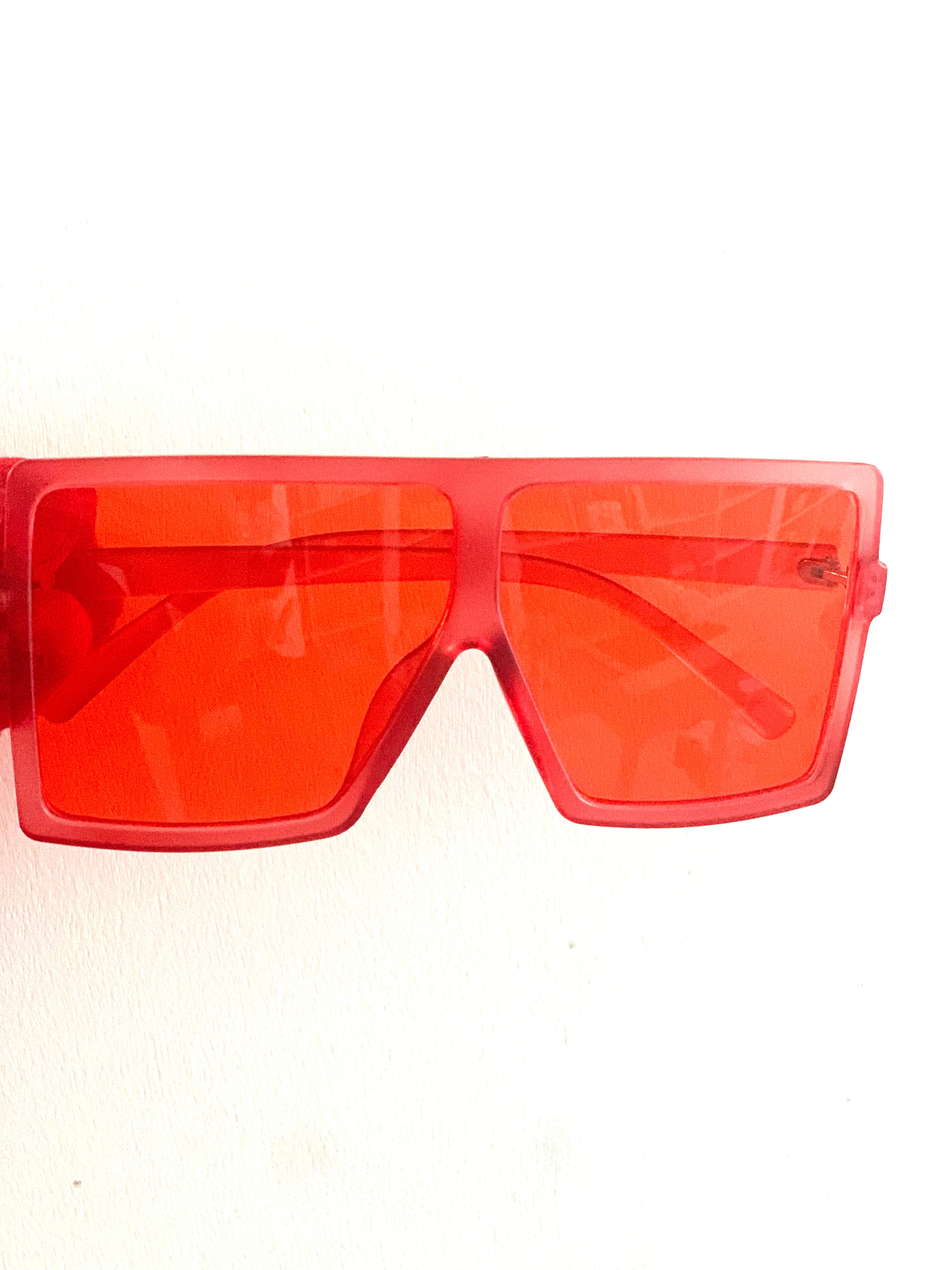 “Boujee” adult Sunglasses Red